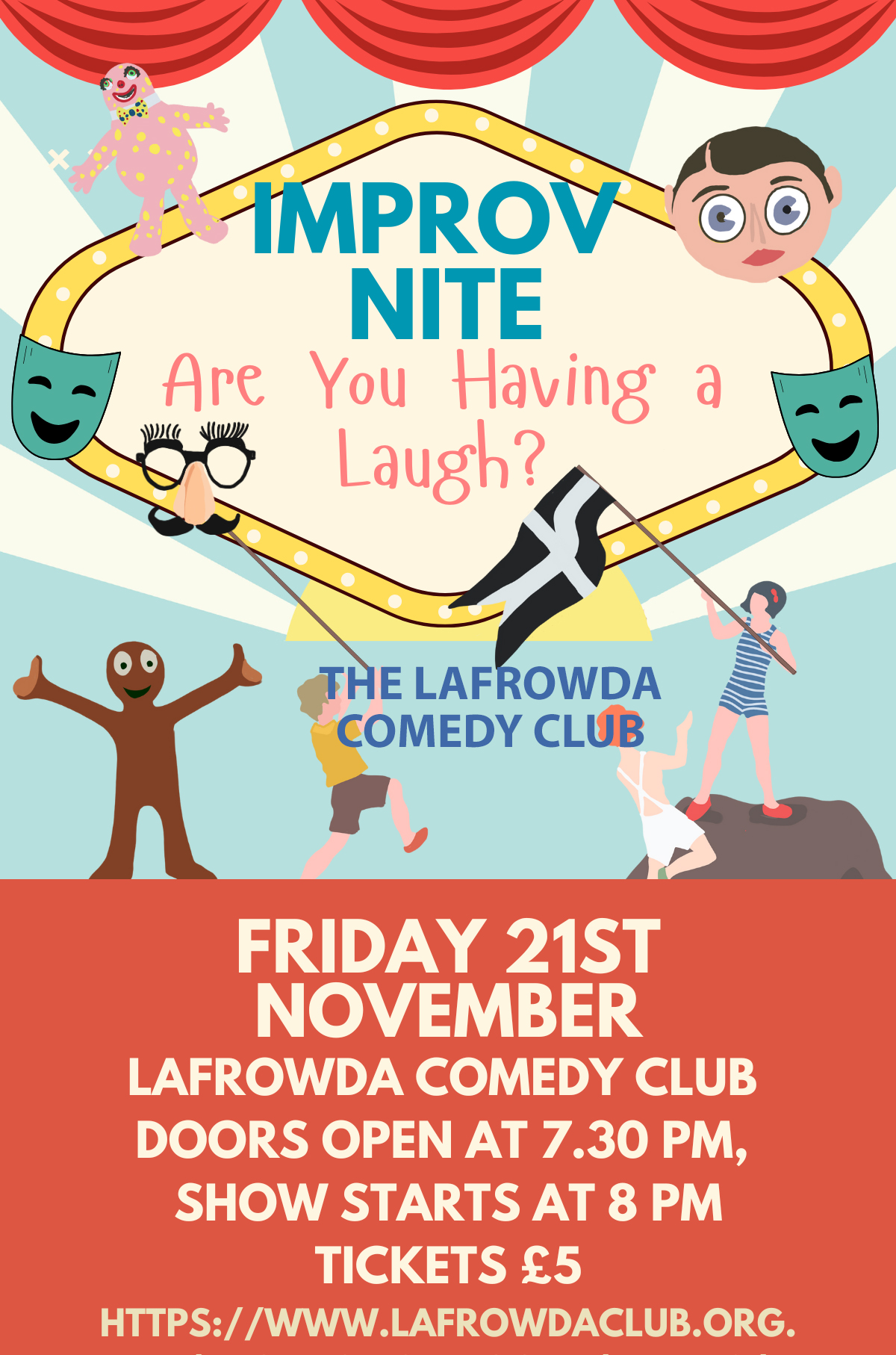 The Lafrowda Club Comedy Night - IMPROV 'ARE YOU HAVING A LAUGH' FRIDAY 21ST NOVEMBER